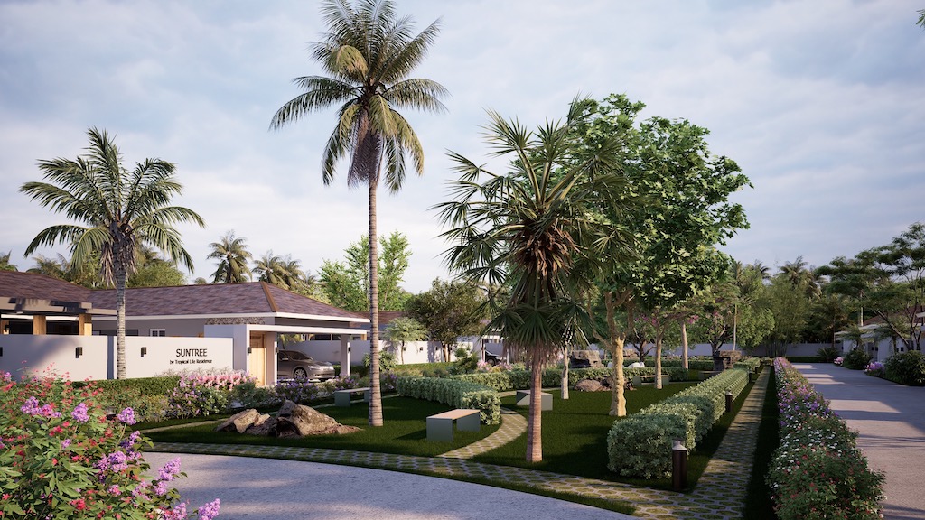 Koh Samui Villas For Sale Choeng Mon Project Roads