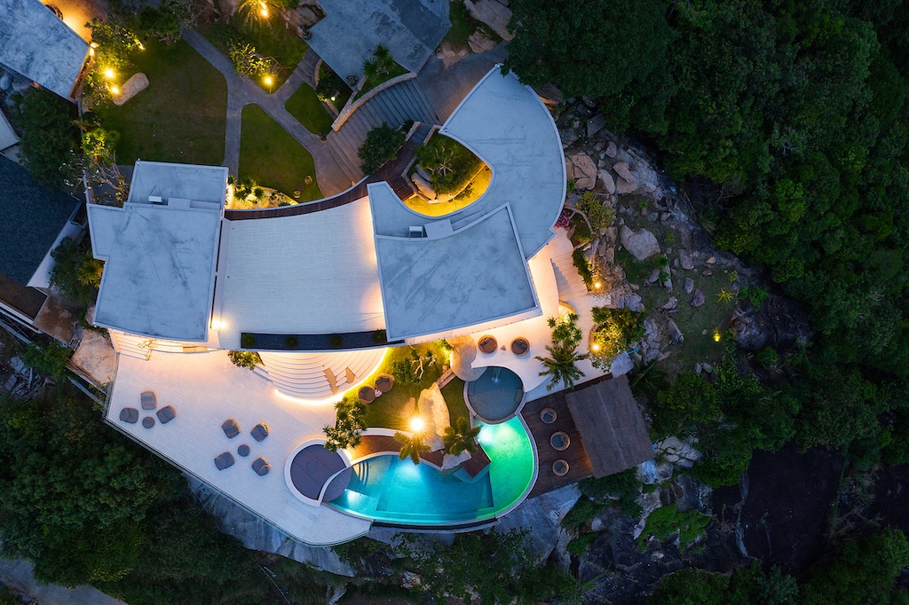 Luxury Koh Samui Property Aerial Above