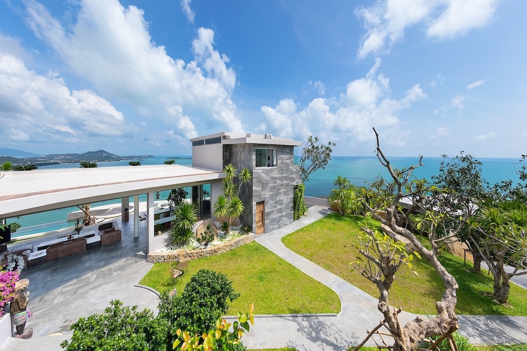Luxury Koh Samui Property Rear Garden