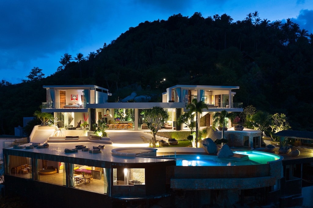 Luxury Koh Samui Property Exterior Night