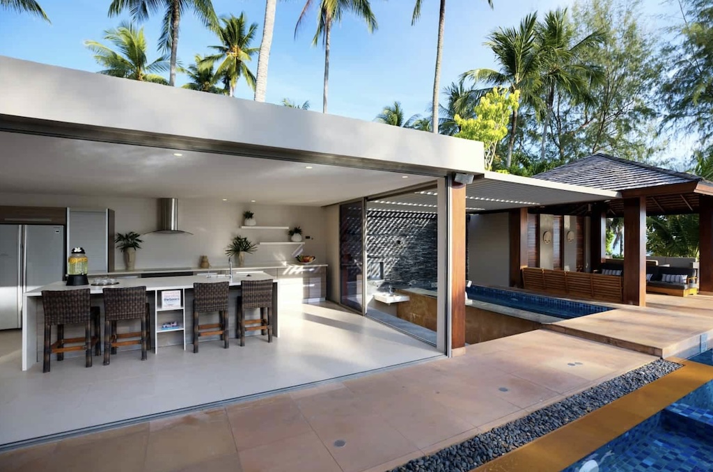 Koh Samui BEachfront Villa Kitchen Exterior