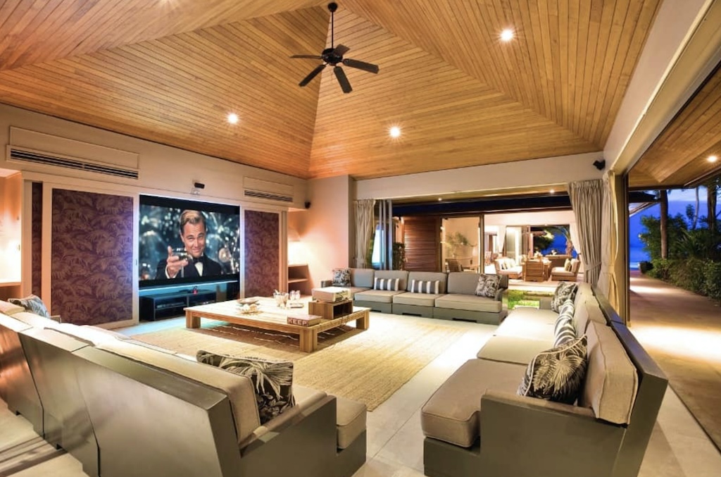 Koh Samui Beachfront Villa Living Area