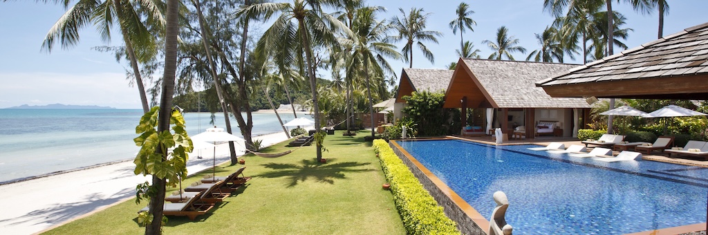 Koh Samui Beachfront Villa Lawn