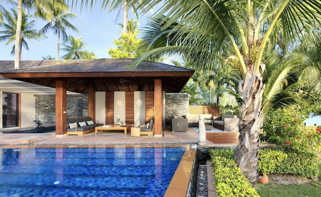 Koh Samui Beachfront Villa Poolside Sala
