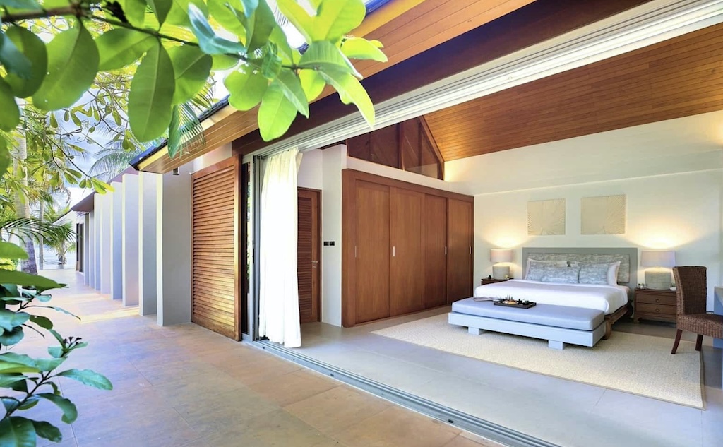 Koh Samui Beachfront Villa Bedroom Exterior