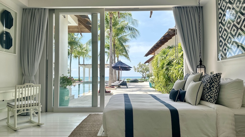 Koh Samui Luxury Beachfront Property Bedroom View