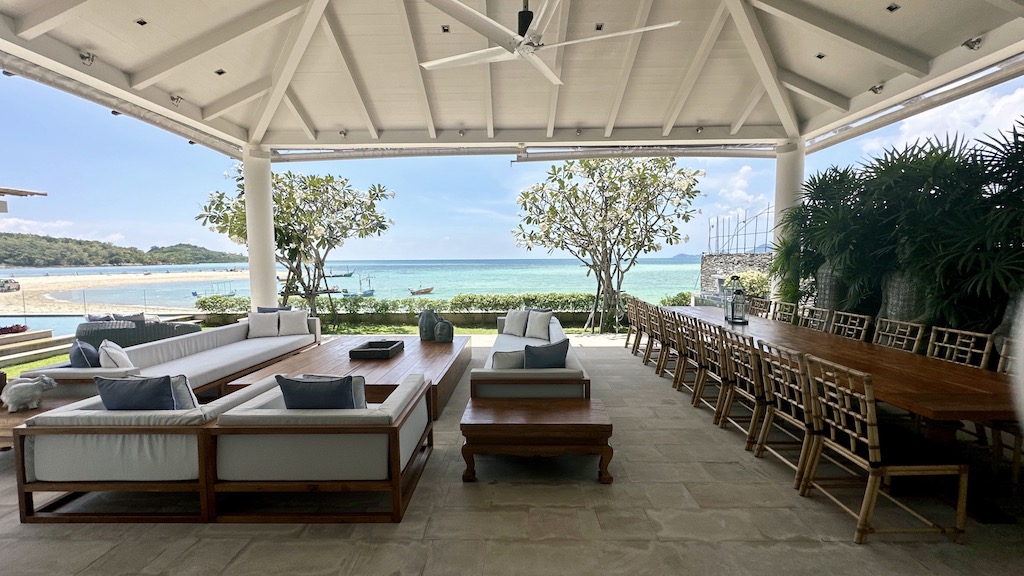 Koh Samui Luxury Beachfront Property Outdoor Seating