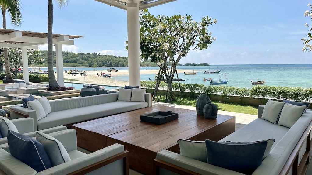 Koh Samui Luxury Beachfront Property Seating Area