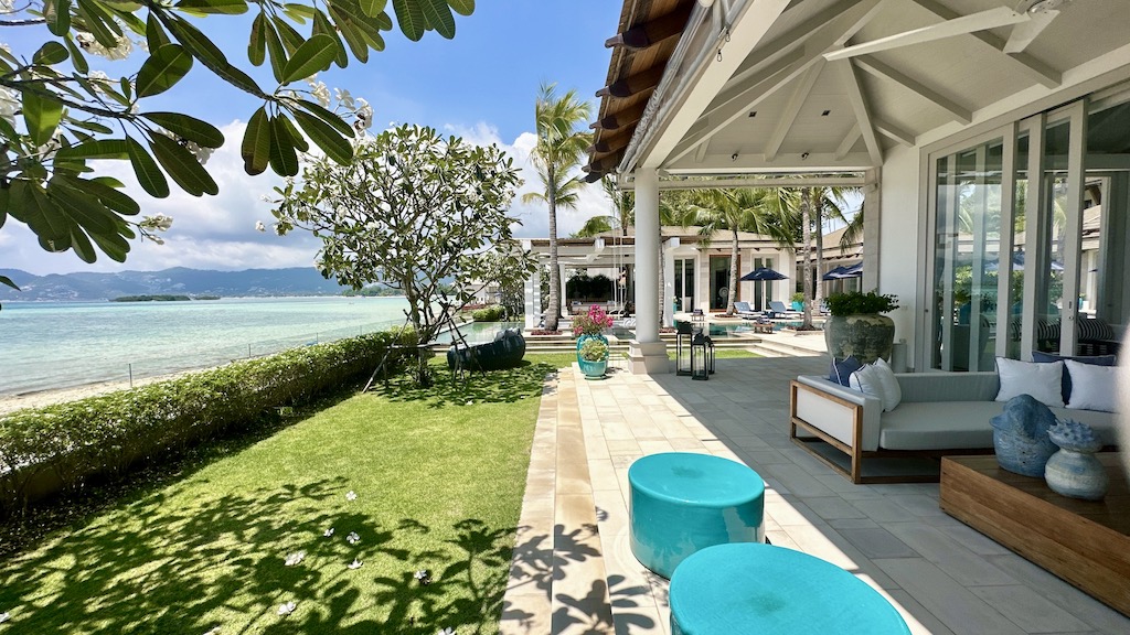 Koh Samui Luxury Beachfront Property Lawn