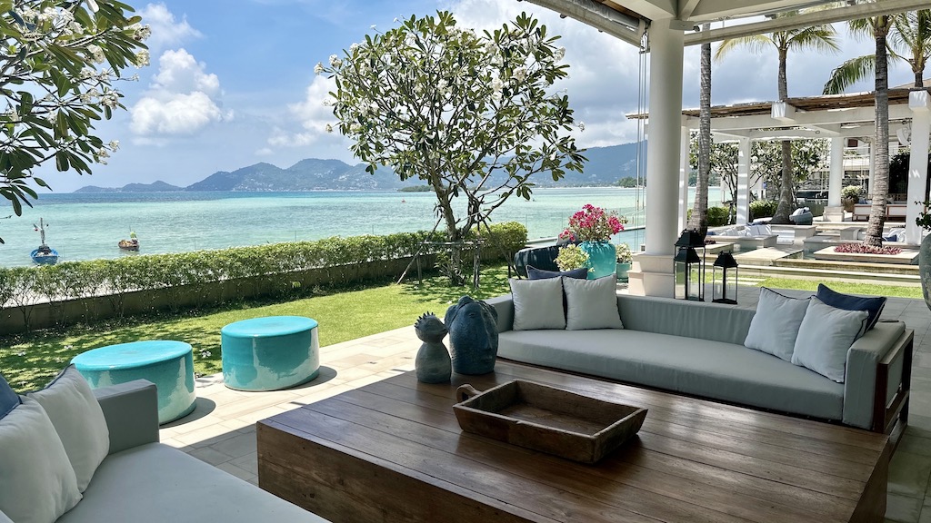 Koh Samui Luxury Beachfront Property Outdoor Seating