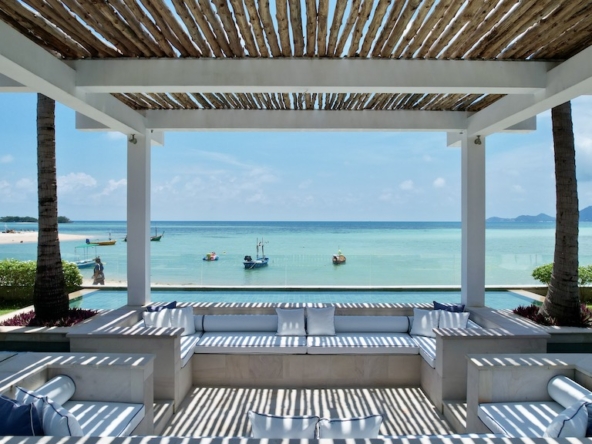 Koh Samui Luxury Beachfront Property Sala View