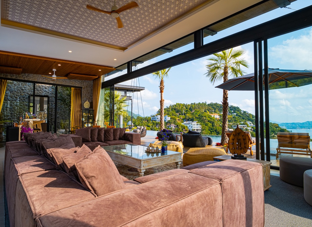Luxury Sea View Villa In Koh Samui Lounge