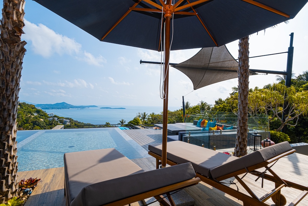 Luxury Sea View Villa In Koh Samui Sun Loungers