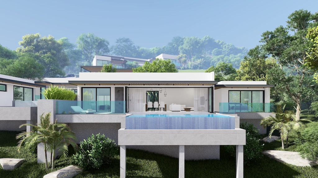 Koh Samui Sea View Bophut Villa Exterior