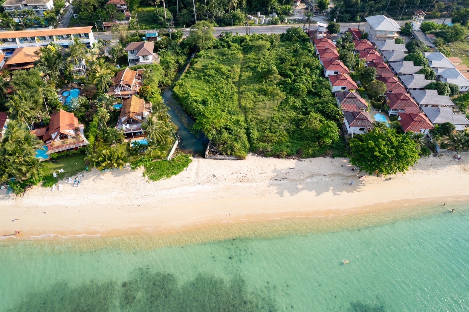 Koh Samui Beachfront Land For Sale In Bang Por Beach