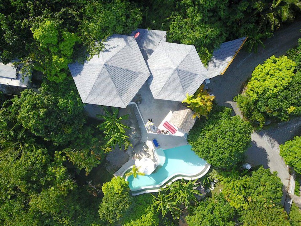 Koh Samui Chaweng Noi Sea View Property Aerial