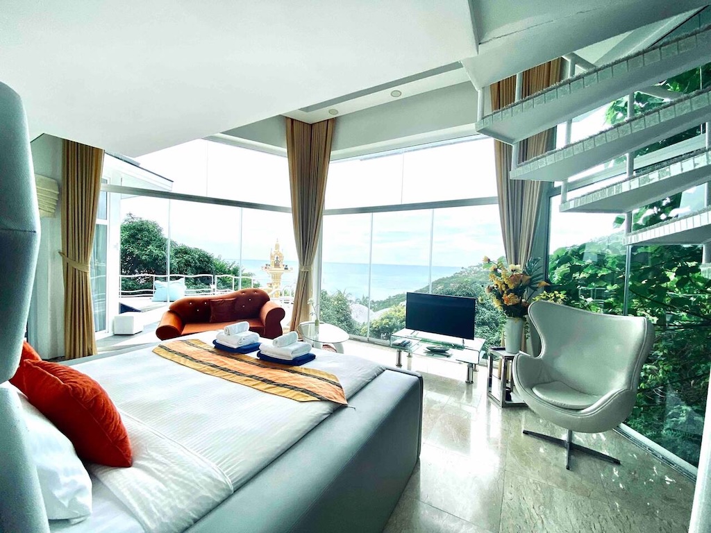 Koh Samui Chaweng Noi Sea View Property Bedroom
