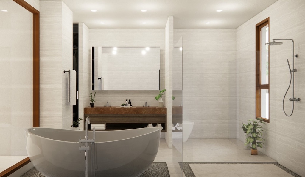 Koh Samui Plai laem Villas For Sale Bathroom