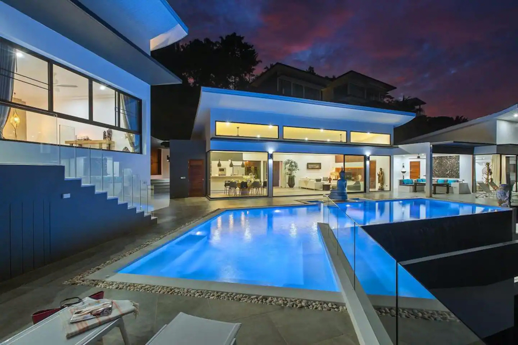 Ko Samui Sea View Property For Sale Night