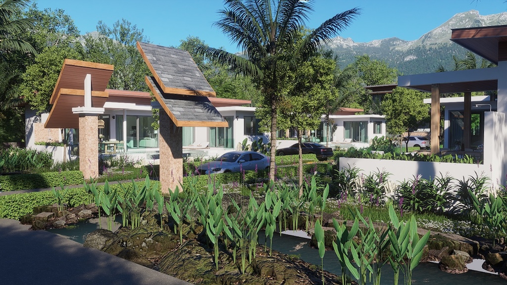 Temple Gate Villas Koh Samui Site Entrance