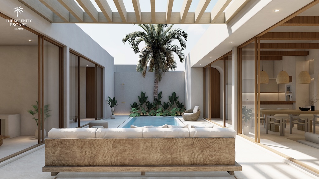 The Serenity Escape Maenam Villas Outdoor Area