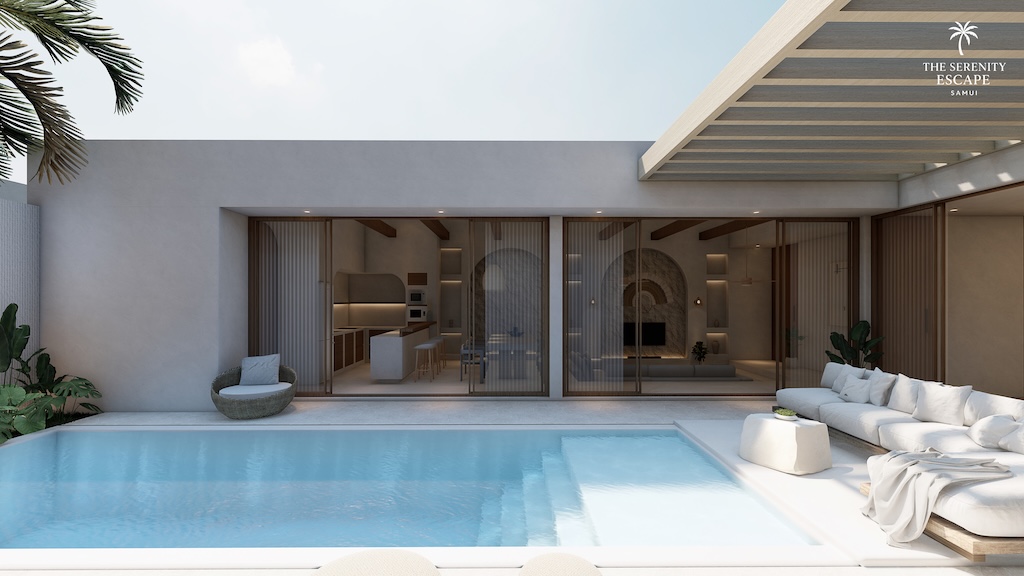 The Serenity Escape Maenam Villas Pool