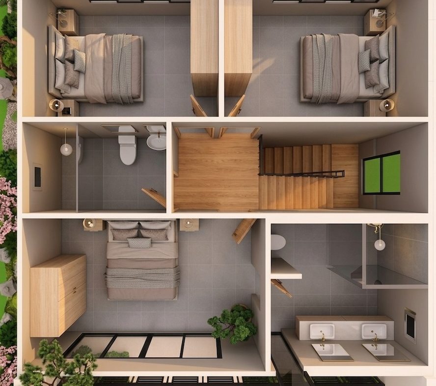 Hikaru Garden Koh Samui Upper Floor Plan
