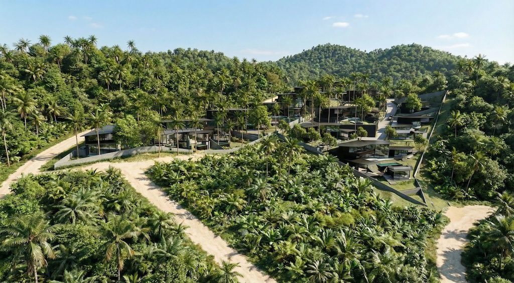 Garden Loft Villas The Signature Residence Aerial Render