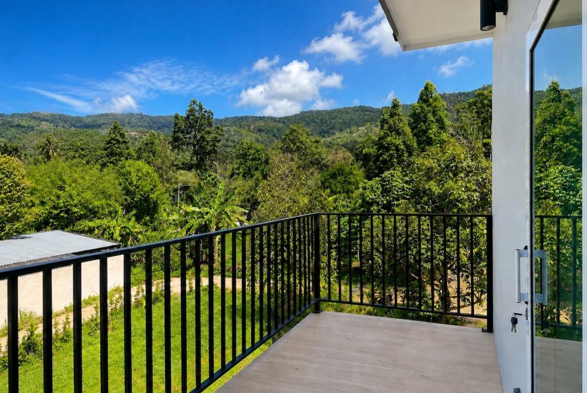 3 Bedroom Private Pool Villa In Lamai Koh Samui Balcony View