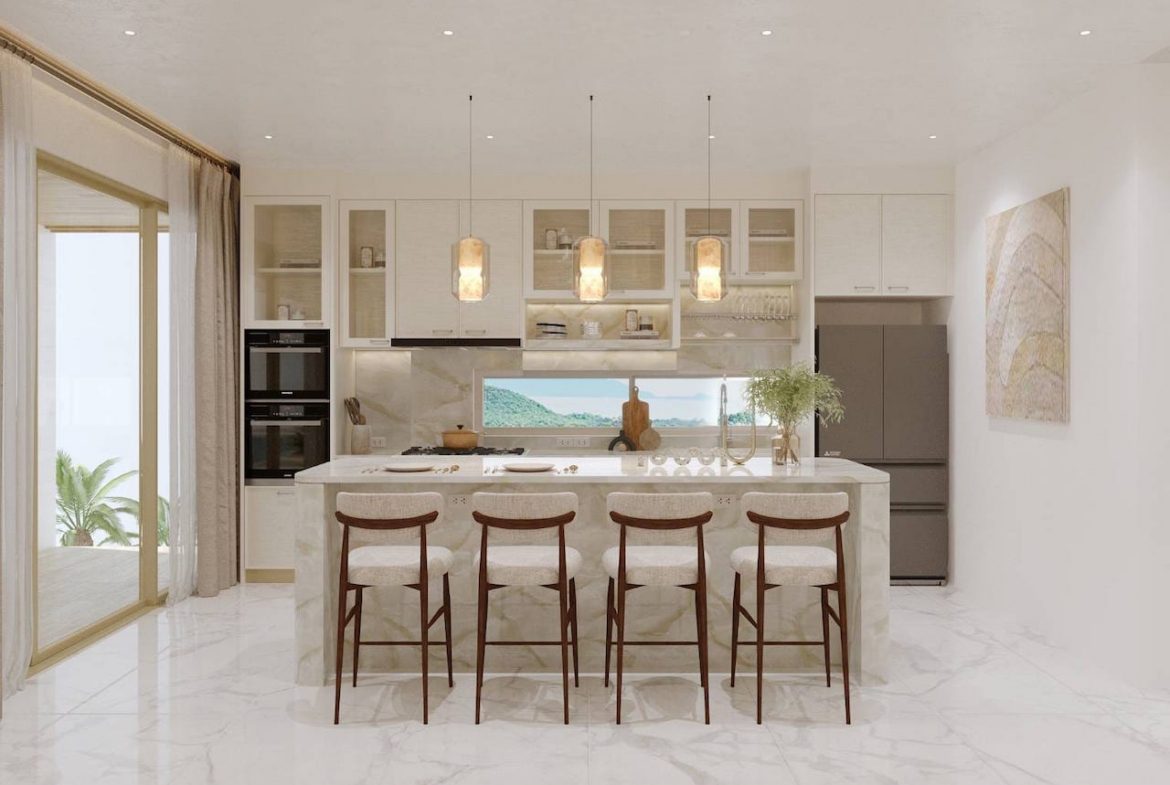 Ban Tai Sea View Villa Kitchen