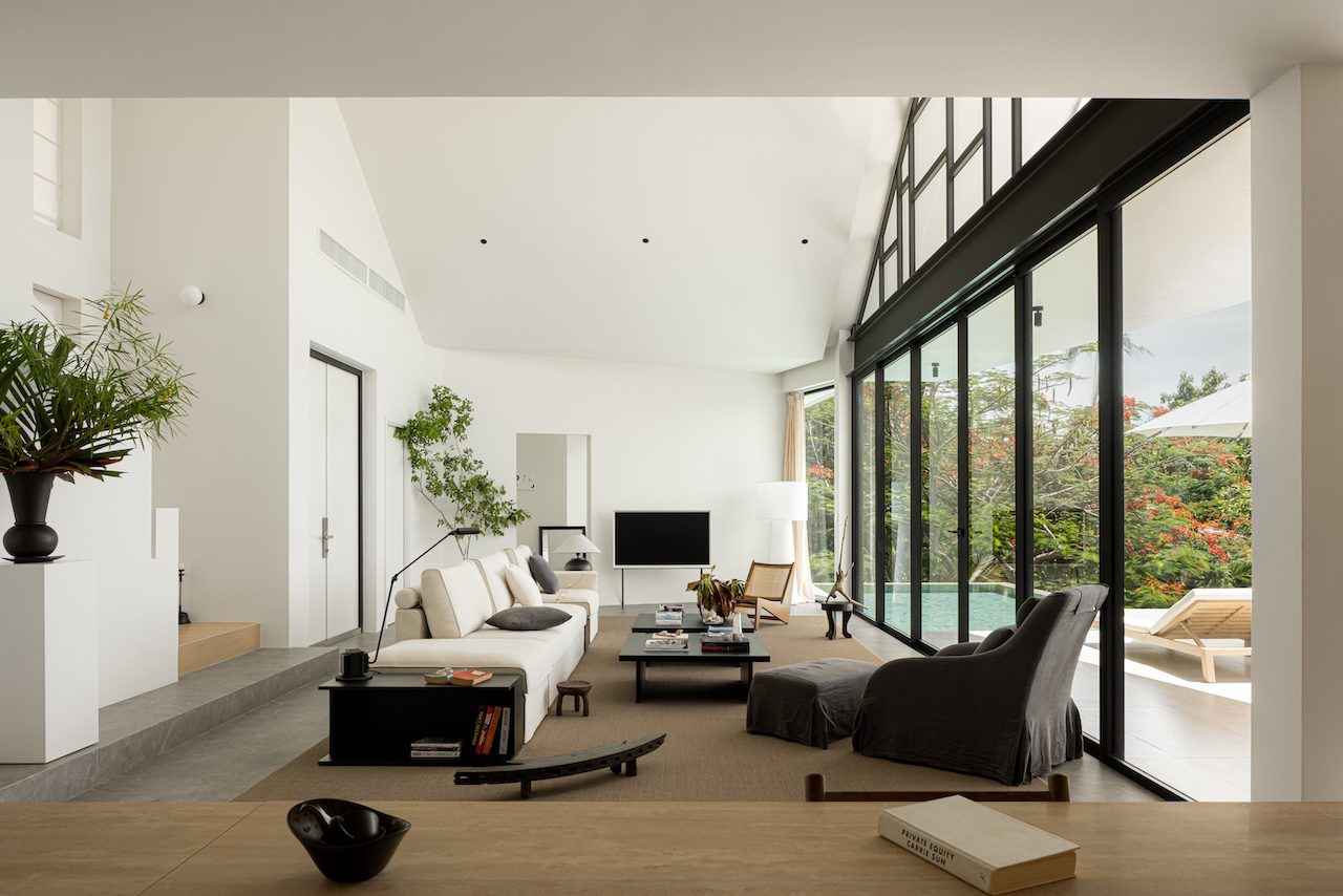 Bang Po Sea View Villa Bang Po Sea View Villa living Area