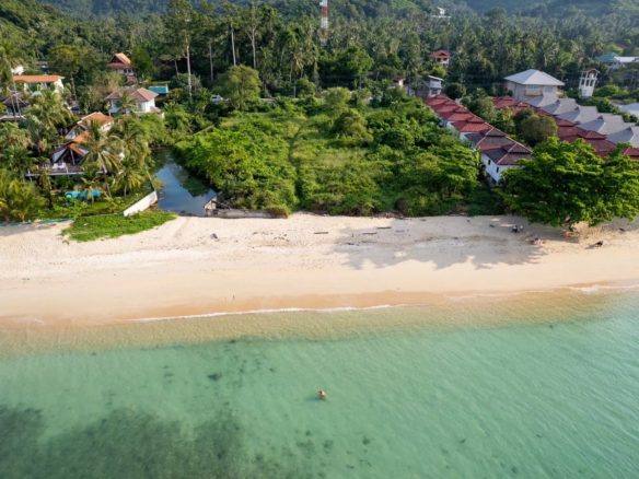 Bang Por beach Land For Sale Aerial