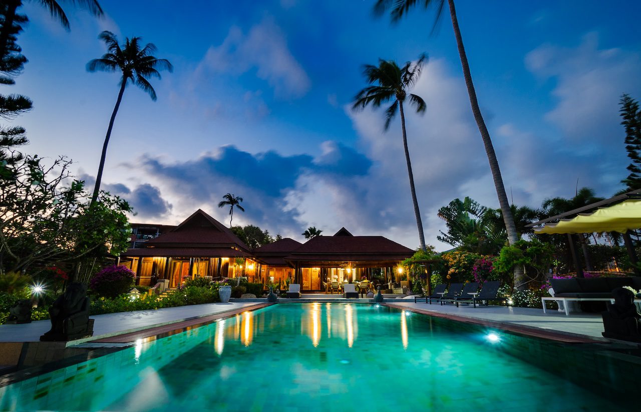 Beachfront Property For Sale In Koh Samui Beach Property For Sale In Koh Samui Exterior Night