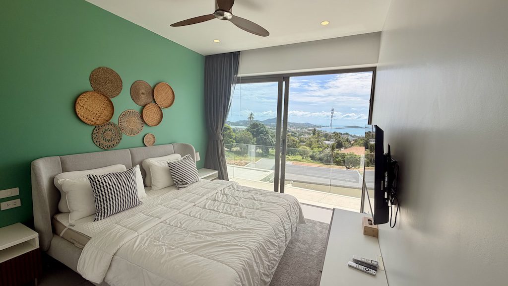 Chaweng Noi Modern Sea View Villa Bedroom