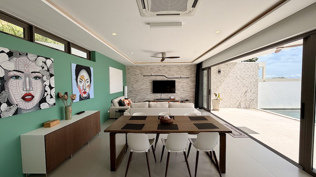 Chaweng Noi Modern Sea View Villa Dining