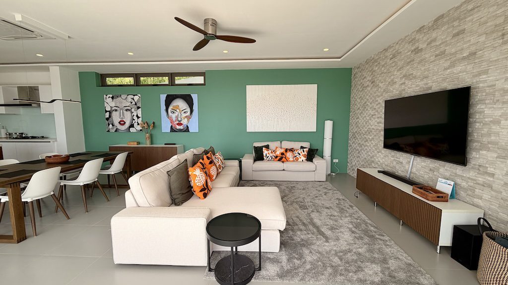 Chaweng Noi Modern Sea View Villa Lounge