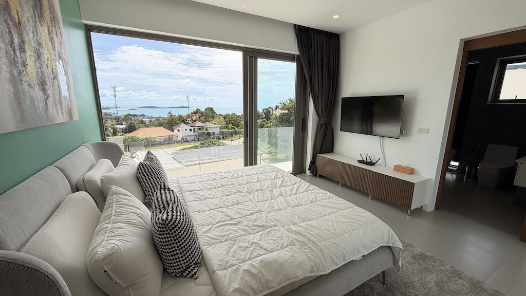 Chaweng Noi Modern Sea View Villa Bedroom
