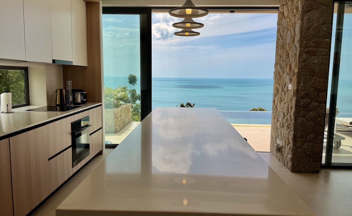 Chaweng Noi Sea View Property Kitchen View