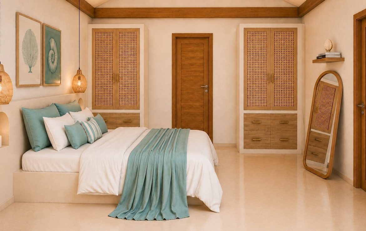 Eden Beach 2-Bed Villas Bedroom