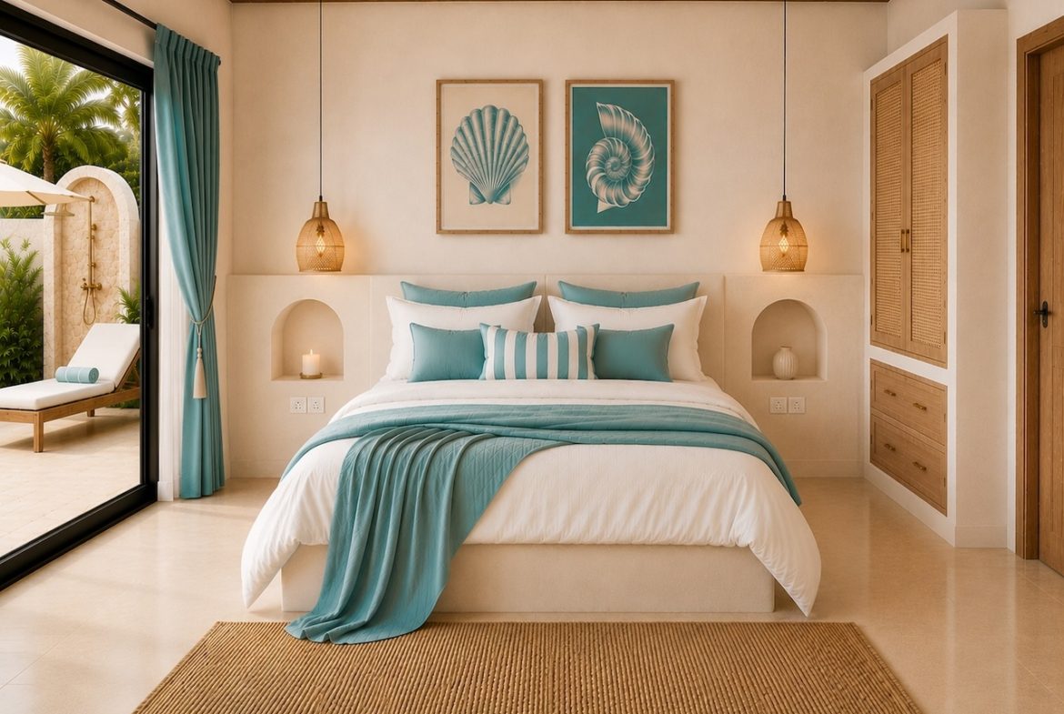 Eden Beach 2-Bed Villas Bedroom