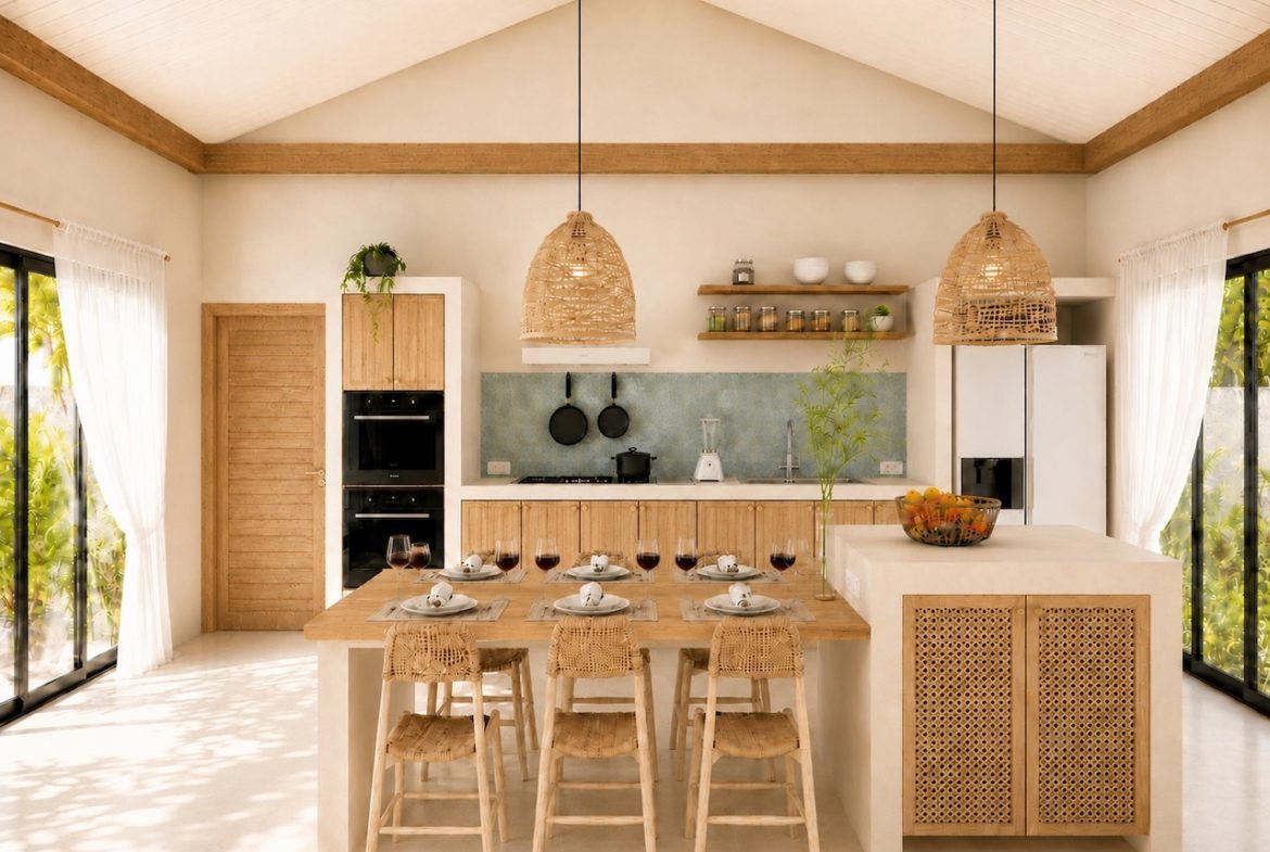 Eden Beach 2-Bed Villas Kitchen