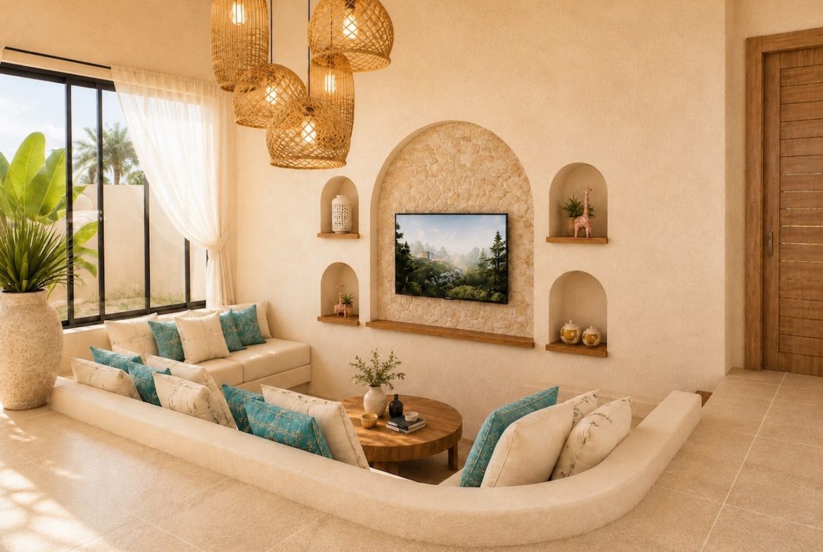 Eden Beach 2-Bed Villas Lounge