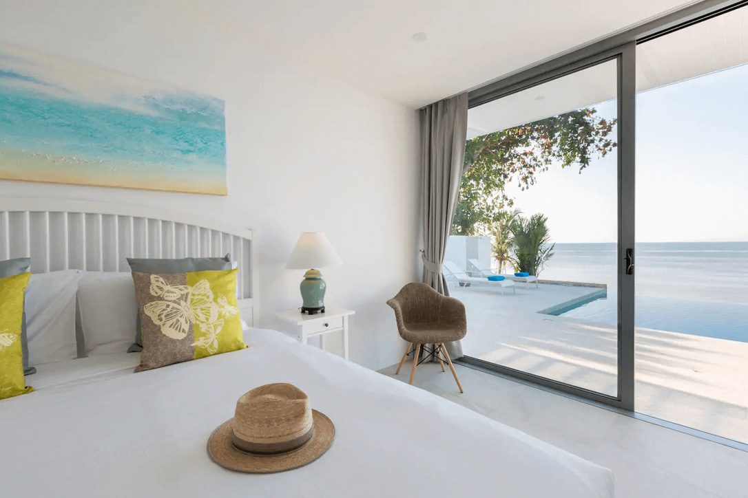 Koh Samui Beachfront Villa For Sale In Bophut Bedroom View