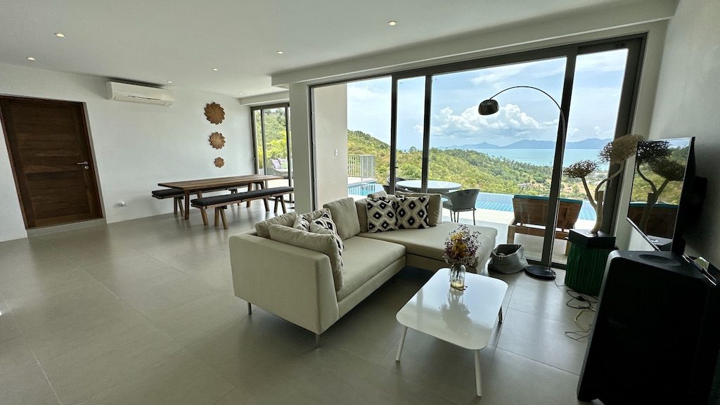 Koh Samui Bophut Villa For Sale Lower Lounge