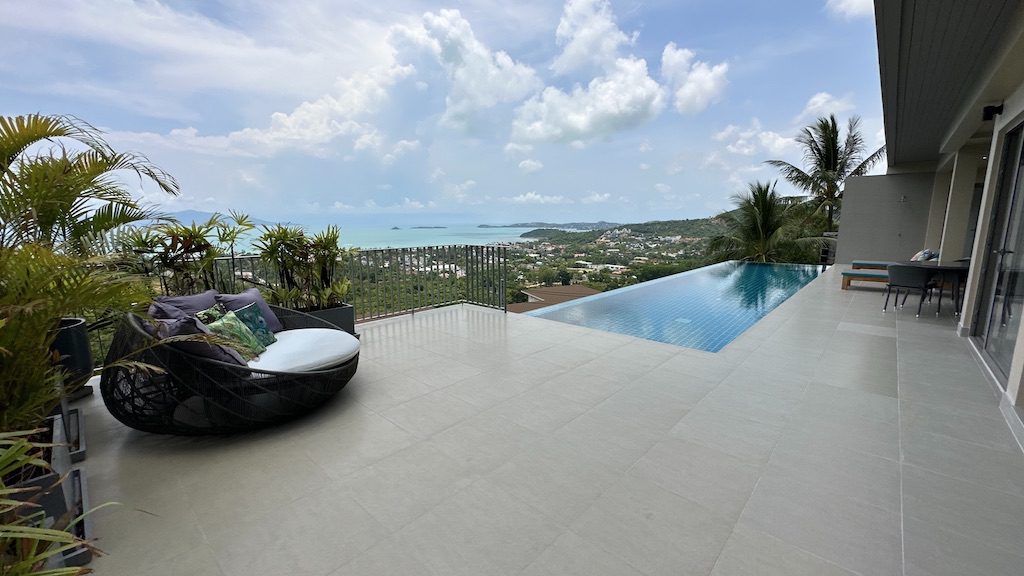 Koh Samui Bophut Villa For Sale Terrace