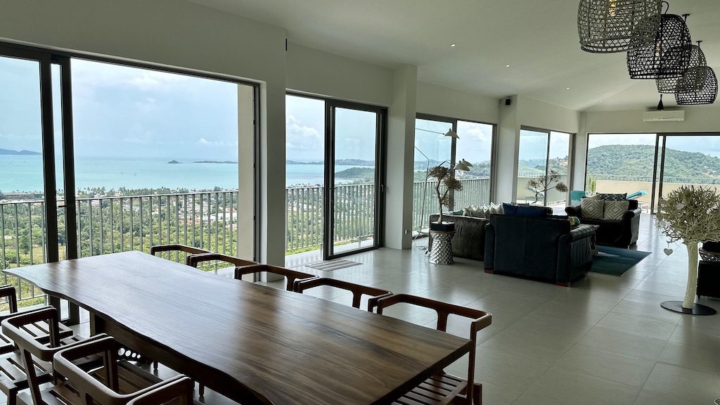 Koh Samui Bophut Villa For Sale Living Area