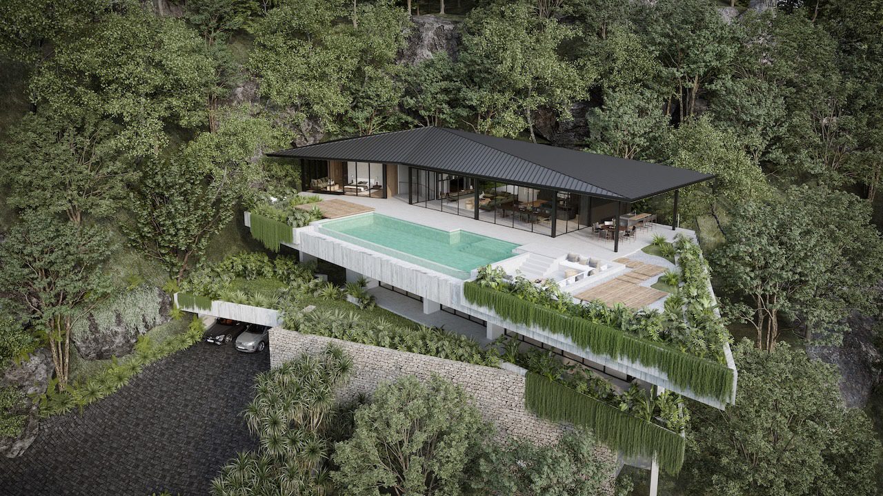 Koh Samui Luxury Lifestyle Property Koh Samui Luxury Lifestyle Property Aerial Render