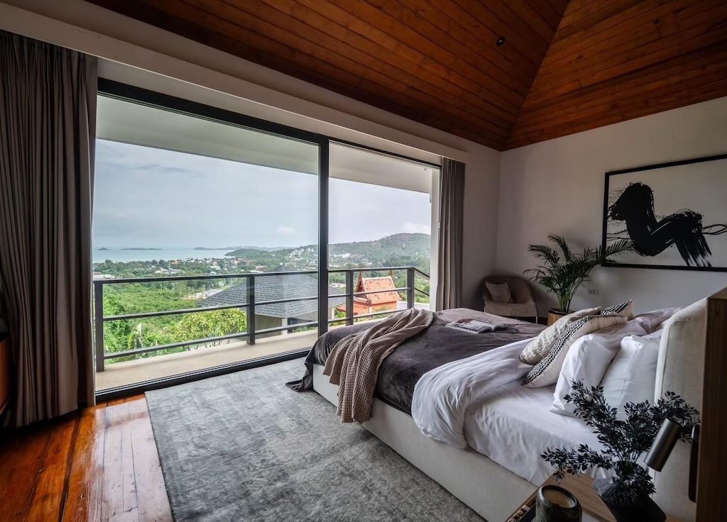 Koh Samui Ocean View Property Bedroom View