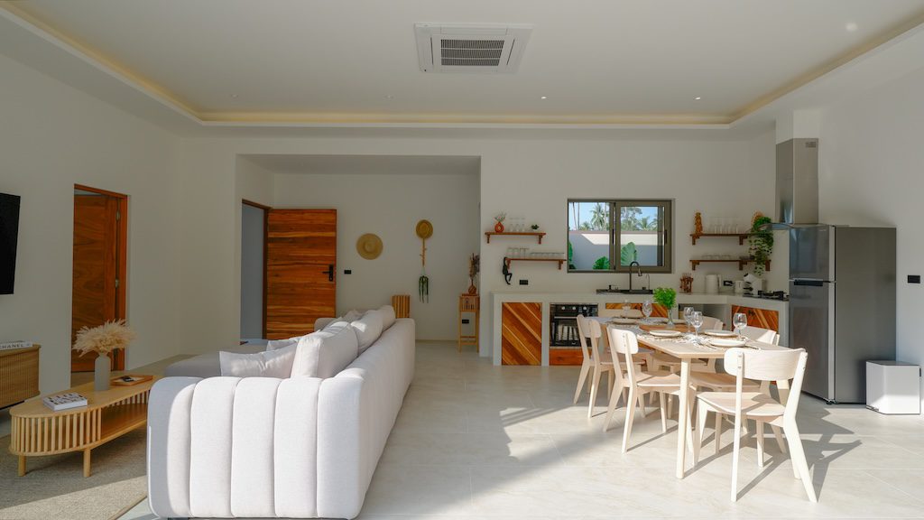 Maenam 3-Bed Pool Villa Living Area