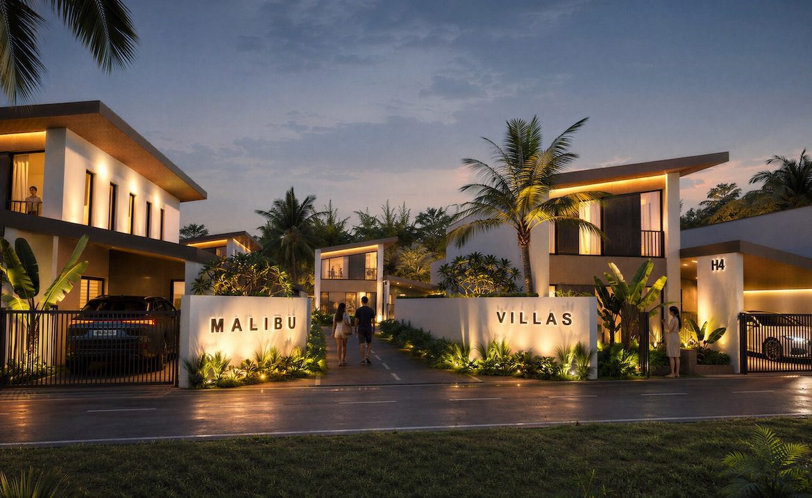 Malibu Villas Entrance